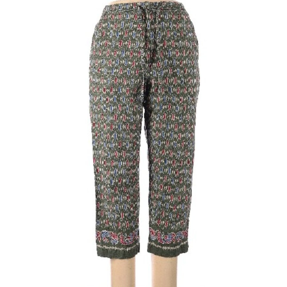 Liz Claiborne Crazy Horse Linen Blend Crop Pants